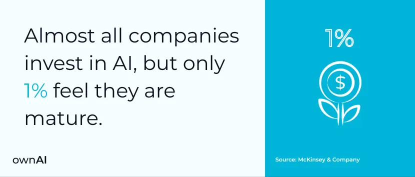 Almost all companies invest in AI